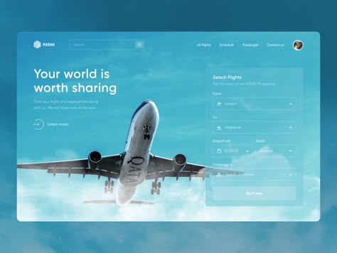 Airline Website Design, Flight Booking Website Design, Flight Booking App, Flight App, Airport Theme, Flight Logo, Travel Website Design, Restaurant Website Design, Airline Booking