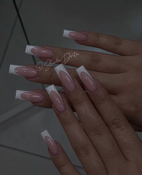 Franche Nails, Nail Ideas For Beginners, Diy Nail Ideas, Fun Diy Ideas, Diy Nails Easy, Stunning Nails, Nails Fun, Nails Now, Girly Acrylic Nails