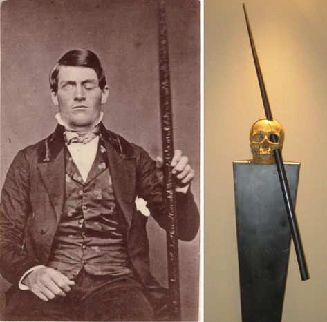 Phineas Gage (The american crowbar case, 1823-1860) Phineas Gage, Tattoos, Fictional Characters