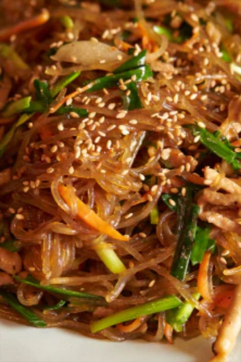 Jap Chae Recipe Korean, Jap Chae Recipe, Jap Chae, Japchae Recipe, Recipe Korean, Glass Noodles, Korean Dishes, Hungarian Recipes, Healthy Shopping