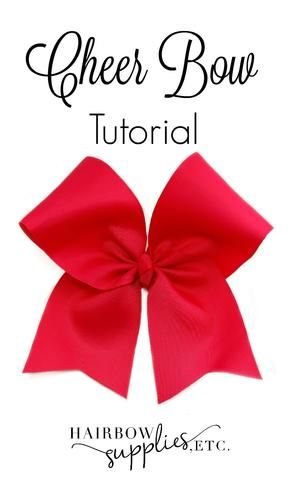 Cheer Bow Tutorial, Cheerleading Hair, Cheer Bows Diy, Cheerleading Hair Bows, Hair Bow Instructions, Cheer Hair Bows, Softball Bows, Cheerleading Bows, Cheerleading Hairstyles