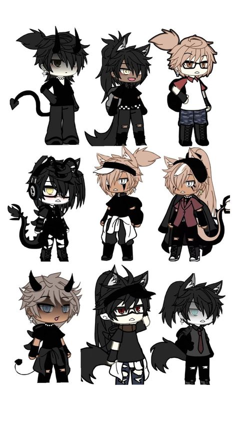 Free to use !! Gacha Boys Outfits, Oc Gacha Boy, Boy Gacha Oc, Gacha Life Outfits Boys, Oc Outfits, Kitty Drawing, Hello Kitty Drawing, Oc Gacha, Club Outfit