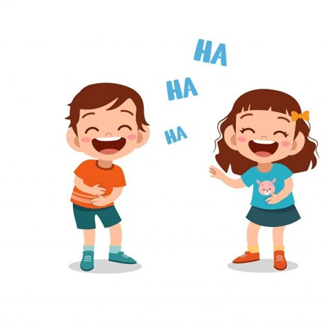 People Laughing At Someone, Laughing Images, Funny Chutkule, Laugh Cartoon, Children Laughing, Laughing Together, Fun Indoor Activities, Friends Illustration, Funny Jokes For Kids