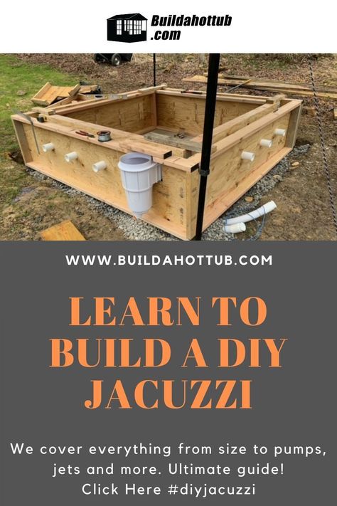 Diy Jacuzzi, Inexpensive Hot Tubs, Build A Hot Tub, Hot Tub Plans, Jacuzzi Ideas, Build Your Own Pool, Tub Design, Pool Diy, Hot Tub Designs