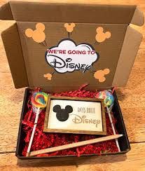 Surprise Disney Trip Reveal, Countdown To Disney, Disney Trip Reveal, Mickey Mouse Wreath, Disney Trip Surprise, Disney Box, Disney Reveal, Surprise Gift Box, Disney Surprise