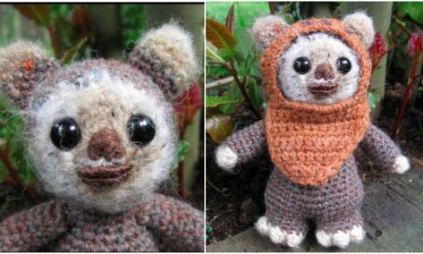 Wicket the Ewok – Amigurumi – Free Crochet Pattern Crochet Ewok, Ewok Crochet, Amigurumi Star, Wicket Ewok, Star Wars Crochet, Star Wars Crafts, Crochet Toys Free, Crochet Stars, Crochet Dolls