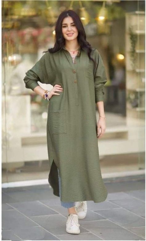 Pola Topi, Simple Dress Casual, Latest Dress Design, Pakistani Fashion Casual, Stylish Short Dresses, Fashion Top Outfits, Modest Dresses Casual, Dress Design Patterns, Outfit Design