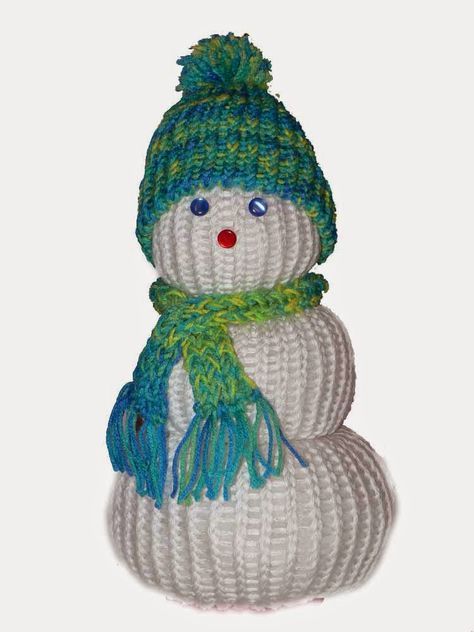 The Knifty Knitter: Snowman Pattern for the Round Looms Loom Knitting Patterns Free, Loom Knitting For Beginners, Round Loom Knitting, Circle Loom, Loom Hats, Loom Knitting Tutorial, Loom Knitting Stitches, Loom Crochet, Round Loom