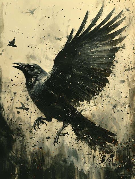 5 Eye-Opening Spiritual Meanings Of Crows To Discover Images Of Crows, Crow Art Dark, Crow Meaning, Crow Artwork, Crows Artwork, Crow Flying, Crow Images, Native American Spirituality, A Crow