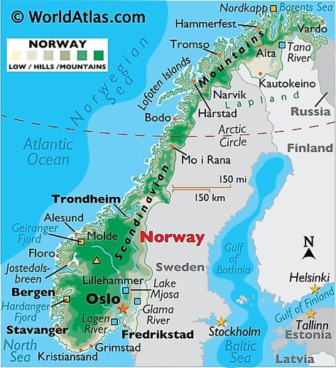 Physical Map of Norway Norway Map, Norway Language, Norway Viking, Norway Fjords, Physical Map, Alesund, Nordland, Norway Travel, Tromso