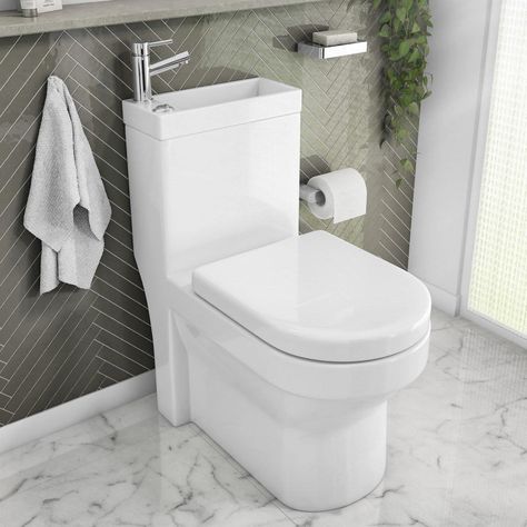 Sink In Toilet, Shower Toilet Sink Combo Small Spaces, One Piece Toilet Bathroom, Small Toilet With Sink, All In One Toilet And Sink, Toilet Sink Combo Small Spaces, Combined Toilet And Sink Unit, Toilet Basin Combo, Space Saving Toilet And Sink