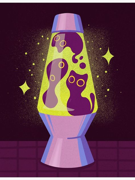 Lava Lamp Drawing, Lamp Drawing, Kawaii Things, Lamp Retro, Kawaii Drawings, Buy A Cat, Lava Lamp, Cool Art, Coloring Pages