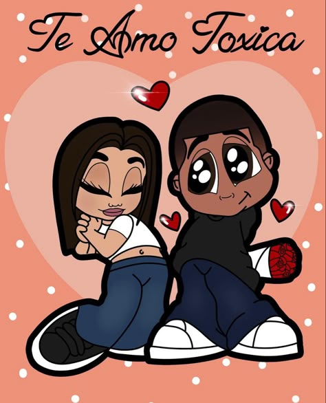 Cholo Couple Painting, Y2k Couple Drawing, Chicano Couple Drawing, Couple Painting Ideas Cartoon, Cute Cartoon Couples, Paintings Cartoon, Custom Couple Illustration, Modele Fitness, Painting Cute