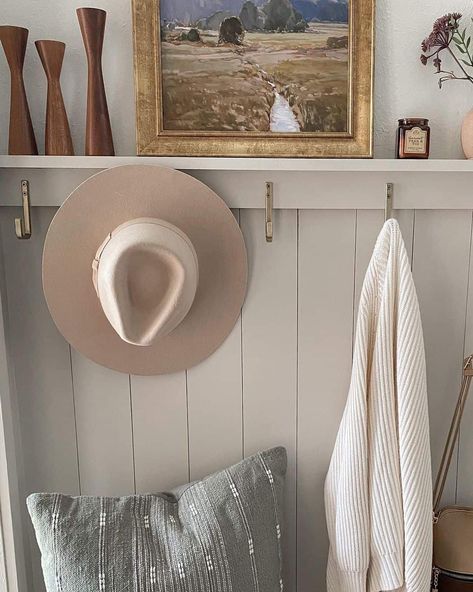 Hooks On Shiplap Wall, Vertical Shiplap Entry Wall, Shiplap Mudroom Wall With Hooks, Entry Way Wall Hook Ideas, Entryway Shelf Decor Ideas, Entryway Hanging Hooks, Vertical Shiplap Entryway, Shiplap Wall With Hooks, Shiplap Entry Wall