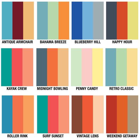 Up Cycling Furniture, Atomic Decor, Different Color Combinations, Bahama Breeze, Mid Century Colors, Penny Candy, Kitchen Wall Decals, Vintage Lenses, Atomic Starburst