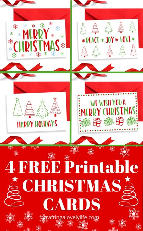 These free printable Christmas cards are perfect for all of the special people in your life! Family and friends will love getting a card from you with a personalized message inside! These are free printables so you can print out as many copies as you want! Christmas Cards | Christmas Card Ideas | Christmas Printable | Free Printable Cards | Christmas Cards DIY | Free Cards Christmas Card Printable Free, Christmas Cards Printable Free, Card Ideas Christmas, Free Christmas Card, Christmas Cards Diy, Christmas Cards Printable, Best Christmas Cards, Free Printable Christmas Cards, Printable Things