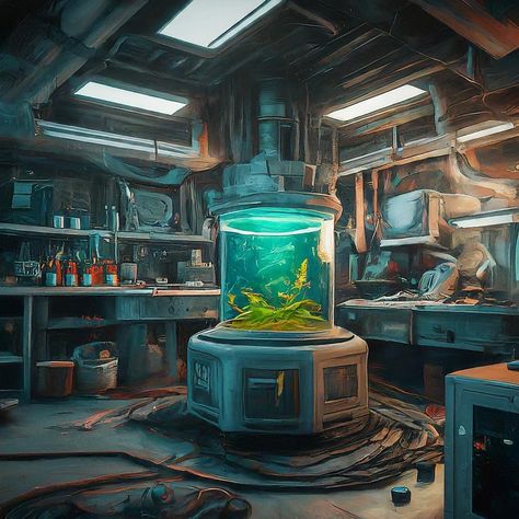 Lab x #futuristic #lab #aiart #technology Science Lab Fantasy Art, Futuristic Science Lab, Lab Experiment Oc, Scifi Lab, Futuristic Lab, Robotics Lab, Lab Interior, Station Aesthetic, Space Lab