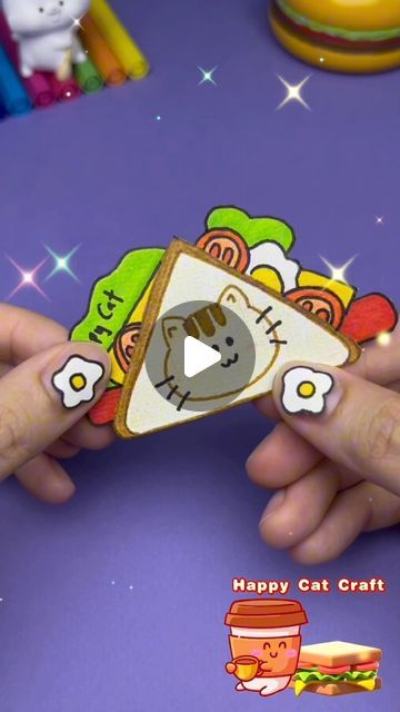 Happy Cat Craft on Instagram: "DIY Paper Sandwich Gift Ideas For Friend #diy #handmade #reels #birthday #cat #love #cute #youtube #shorts #art #sandwich" Diy Eid Cards, Birthday Cat, Eid Cards, Instagram Diy, Cat Crafts, Youtube Shorts, Happy Cat, Love Cute, How To Make Paper