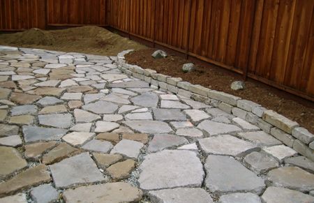 Recycled Concrete, Broken Concrete, Concrete Ideas, Stone Patio, Terra Nova, Recycled Garden, Stone Path, Stained Concrete, Garden Pathway