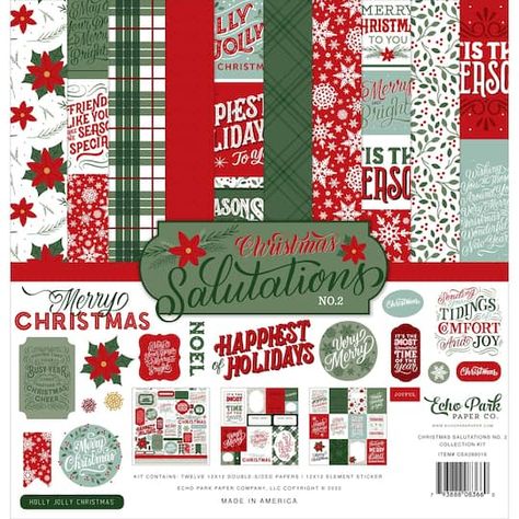 Timeless Font, Scrapbooking Kit, Echo Park Paper, Christmas Words, Holiday Paper, Echo Park, Very Merry Christmas, Paper Craft Projects, Sticker Sheet