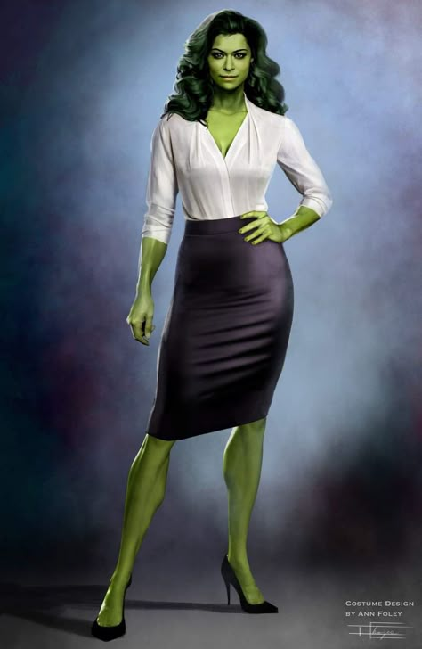 She Hulk Costume, Colourful Sketches, She Hulk Attorney At Law, Female Hulk, Female Monsters, Sakimichan Art, Mystery Story Ideas, Hulk Costume, Mystery Story