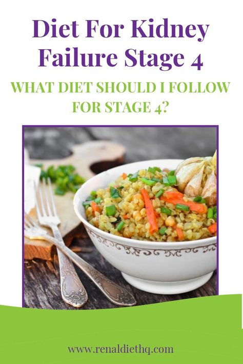 What Diet Should I Follow? In this post you will learn more about the stage 4 kidney diet. What to eat, what to stay away from, and where you can indulge. | Chronic Kidney Disease Diet Stage 4 Tips | Stage 4 Kidney Disease Renal Diet Menu, Ckd Diet, Renal Recipes, Ckd Recipes, Kidney Friendly Recipes Renal Diet, Kidney Diet Recipes, Healthy Kidney Diet, Heart Healthy Recipes Low Sodium, Kidney Friendly Foods