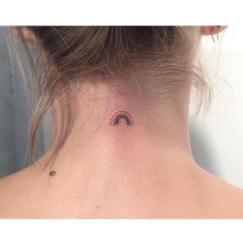 Playground Tattoo, Rainbow Tattoo, Back Tats, Rainbow Tattoos, Tattoo Minimalist, Rainbow Pin, Stick And Poke, Dream Tattoos, September 2