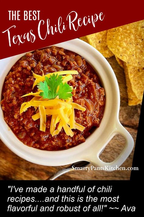 Texas Chili Parlor Recipe, The Best Texas Chili Recipe, Best Chili Recipe Award Winning No Beans, Southern Living Chili Recipes, Nalley's Chili Recipe, Authentic Texas Chili Recipe, Texas Steak Chili, Best Texas Chili Recipe Award Winning, Texas Chilli Recipes