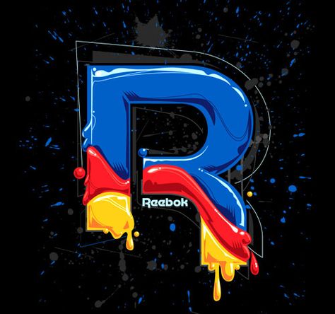 Reebok by Alex Fuentes - Los Fokos, via Behance Burberry Wallpaper, Football Logo Design, Disney Family Vacation Shirts, Hd Design, Art Alevel, Reebok Logo, Paint Brush Art, Typography Love, Wallpapers Images