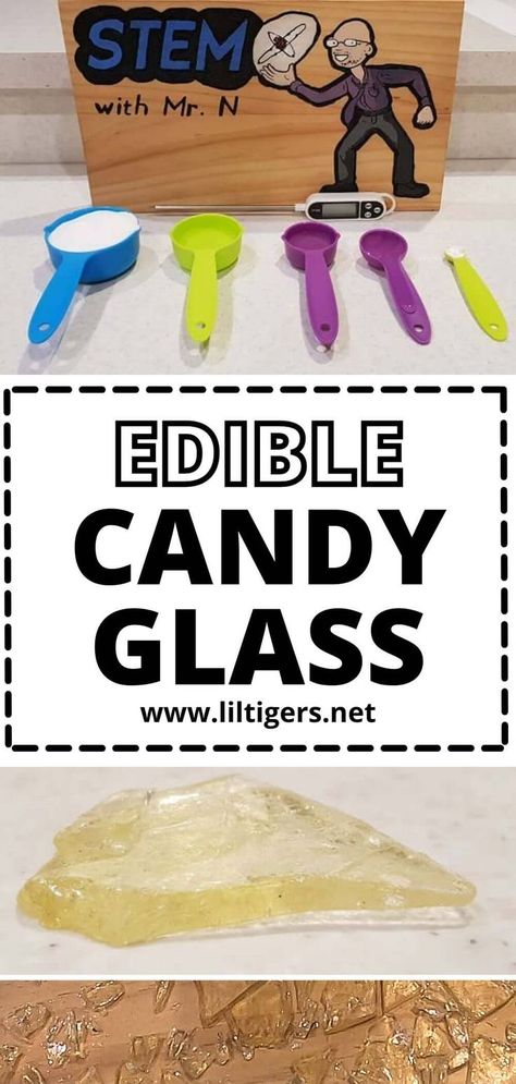 Edible Stem, Fun Stem Activities, Toddler Science Experiments, Sugar Glass, Candy Theme, Boys And Girls Club, Making Glass, Stem For Kids, Stem Projects