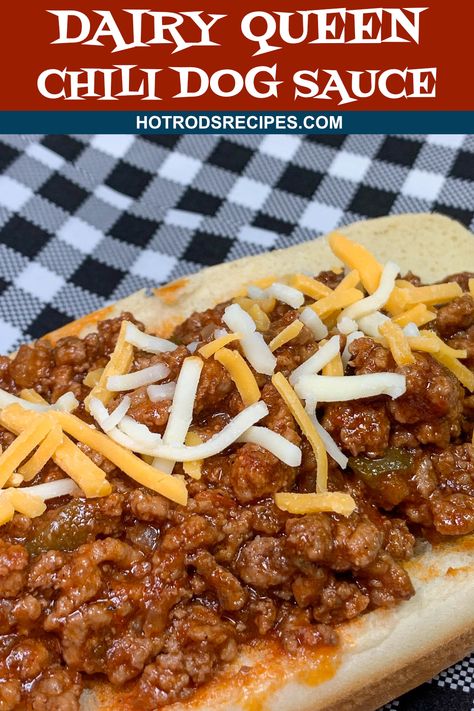 Dairy Queen Chili Recipe, Easy Hot Dog Chili Recipe, Chili Dog Sauce Recipe, Best Hot Dog Chili Recipe, Chili Dog Recipe, Copycat Dairy Queen, Hot Dog Chili Sauce Recipe, Hot Dog Chili Recipe, Chili Dog Sauce