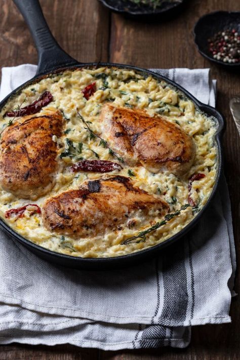 Joe Wicks Lemon Chicken Orzo Lemon Chicken Orzo Recipes, Lemon Chicken Orzo, Creamy Lemon Chicken Orzo, Chicken And Couscous Recipes, Greek Lemon Chicken And Orzo, Lemon Pepper Orzo Chicken, 1 Pan Lemon Chicken Orzo, Joe Wicks Recipes, Joe Wicks