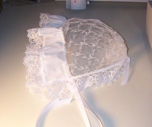 Simple Tulle Lace Baby Bonnet Lace Baby Bonnet, Baby Bonnet Pattern, Useful Projects, Lace Bonnet, Bonnet Pattern, Summer Sewing, Baby Sewing Projects, Baby Bonnets, Baby Hats Knitting