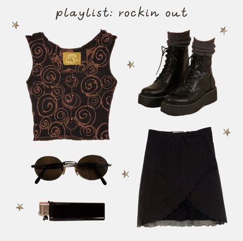 Outfits To Wear On Your Period Summer, Scorpio Clothing Style, Hardcore Concert Outfit, Tøp Concert Outfit, 90s Outfits Aesthetic, Top 10 Halloween Costumes, Halloween Costumes To Make, Concert Fit, Mode Hippie