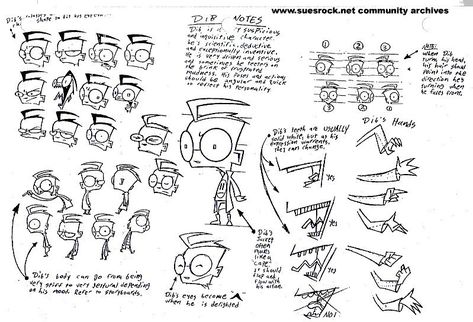 Invader Zim Dib, Scott Pilgrim Comic, Invader Zim Characters, 2013 Swag Era, Character Model Sheet, Character Model, Model Sheet, Cartoon Sketches, Art Folder