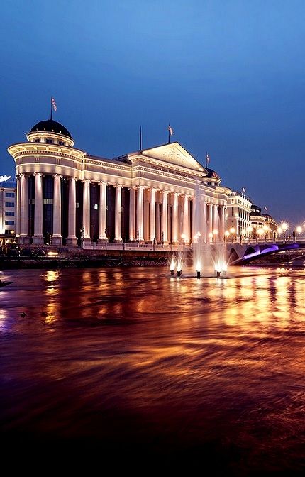 Skopje at night, Republic of Macedonia (FYROM) | by Ivo.Vuk Republic Of Macedonia, Macedonia, Albania, Slovenia, Serbia, Bosnia And Herzegovina, Romania, Croatia, At Night