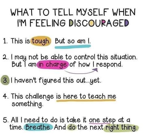 Discouraged Quotes, Bible Journal Notes, Feeling Discouraged, Notable Quotes, Therapy Worksheets, Believe Me, Good Mental Health, My Brain, Jokes Quotes