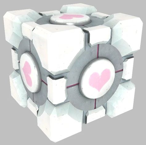 Aperture Science Weighted Storage Cube | Half-Life Wiki | Fandom Companion Cube, Aperture Science, Science Labs, Portal 2, Storage Cube, Cute Pokemon Pictures, Pokemon Pictures, First Game, Cube Storage