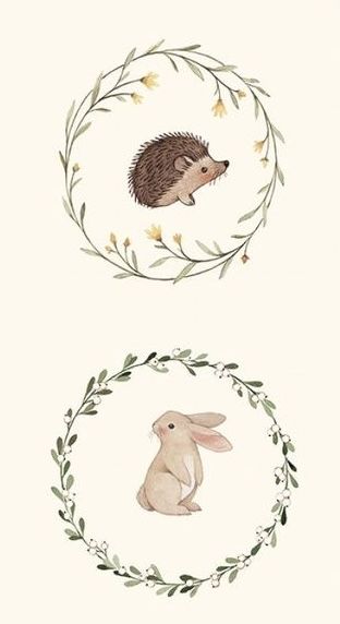 Easter Crafts Nursery, Illustration Lapin, Mises En Page Design Graphique, Woodland Rabbit, Woodland Animal Art, Forest Drawing, Nursery Room Inspiration, Baby Drawing, Textile Pattern Design