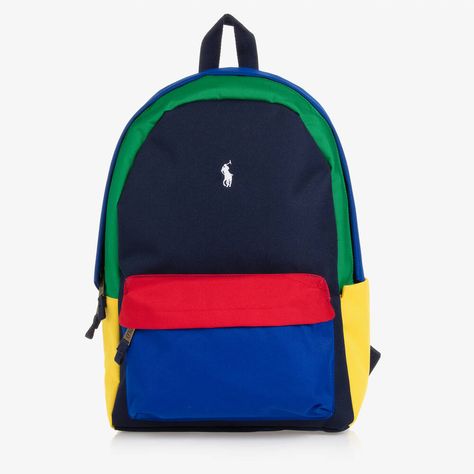 Polo Bag, Preschool Backpack, Polo Ralph Lauren Kids, Ralph Lauren Bags, Baby Boy Accessories, Colorful Backpacks, Kids' Bag, Ralph Lauren Kids, Ralph Lauren Boys