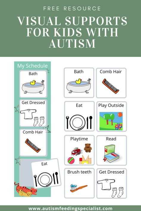 Aba Therapy Visual Schedule, Portable Visual Schedules Special Education, Free Printable Visual Schedule, Printable Visual Schedule, Behavior Visuals, Lunch Ideas For Picky Eaters, Visual Schedule Preschool, Back To School Lunches, Makaton Signs