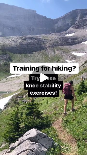 Chelsea | Physical Therapist | Fitness on Instagram: "Try these 2 exercises to increase your stability hiking..

By incorporating these types of exercises into your routine, you’ll improve balance and increase stability and control around your joints which will help you move more efficiently and reduce your risk of injury in the mountains.

Here are my recommended parameters:

2x/week, 3-4 sets

1. Single leg hip hinges 6-8 reps
2. Single leg squats 6-8 reps

Make sure to save this to refer back to! 👍🏼

#anklestability #kneestability #hipstability #mountainstrong #singlelegstability #stabilitytraining #strength #hikingfitness #hikingtips #trekking" Stability Exercises, Hiking Workout, Improve Balance, Hiking Tips, Physical Therapist, In The Mountains, Trekking, Hinges, Physics