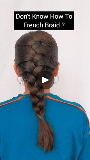 French Braid Hack, French Braid For Beginners, Braid For Beginners, Braid Hairstyle Tutorial, French Braid Tutorial, Braid Hack, French Braid Hairstyle, Hairstyle French, How To French Braid