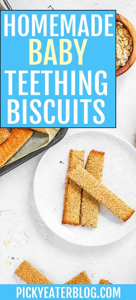 Teething Crackers, Homemade Teething Biscuits, Baby Teething Biscuits, Teething Biscuits, Baby Cereal, Healthy Sweet Snacks, Homemade Crackers, Biscuits Recipe, Baby Teething