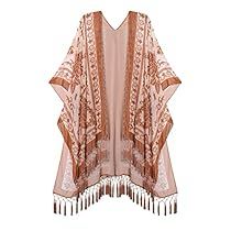 Velvet Fringe Kimono, Velvet Duster, Velvet Fringe, Sequin Scarf, Sheer Jacket, Bohemian Kimono, Boho Festival Fashion, Velvet Kimono, Fringe Kimono