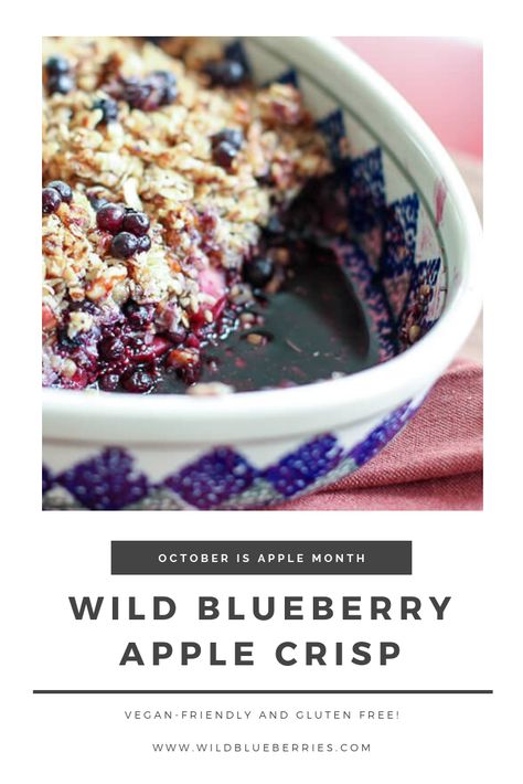 Apple Blueberry Crisp, Blueberry Crisp Recipe, Gluten Free Apple Crisp, Apple Blueberry, Easy Apple Crisp Recipe, Blueberry Crisp, Apple Crisp Recipe, Best Carrot Cake, Sweet Fruit