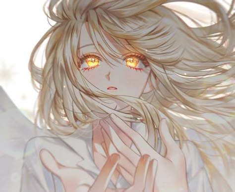 Girl With Blonde Hair, 캐릭터 드로잉, Anime Princess, Yellow Eyes, Arte Fantasy, 판타지 아트, Anime Eyes, 영감을 주는 캐릭터, Anime Angel