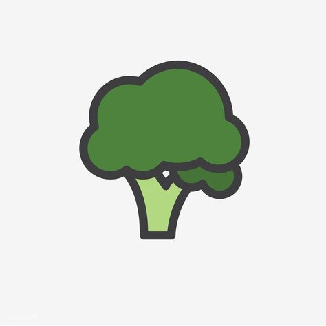 Broccoli Drawing, Vegetable Drawing, Food Logo Design Inspiration, Vegetable Cartoon, Vegetable Illustration, Fruit Icons, Fruit Cartoon, Logo Design Inspiration Creative, Free Hand Drawing