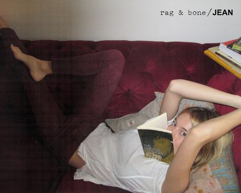 Camille Rowe Participates in the Rag & Bone Spring 2013 D.I.Y. Project Camille Rowe, Y Project, I'm With The Band, Reading A Book, Jolie Photo, Future Life, French Girl, Style Blog, Looks Vintage