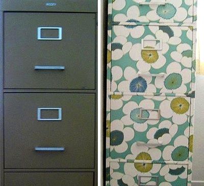 Mod Podge filing cabinets File Cabinet Makeover, Storage Locker, Decoupage Ideas, Metal Filing Cabinet, Decoupage Furniture, Filing Cabinets, File Cabinets, Upcycled Art, Modge Podge